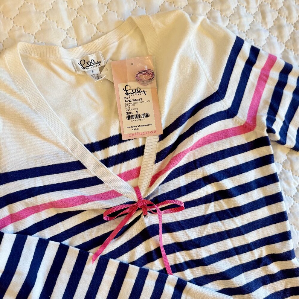 Lilly Pulitzer Striped Sweater with Bow